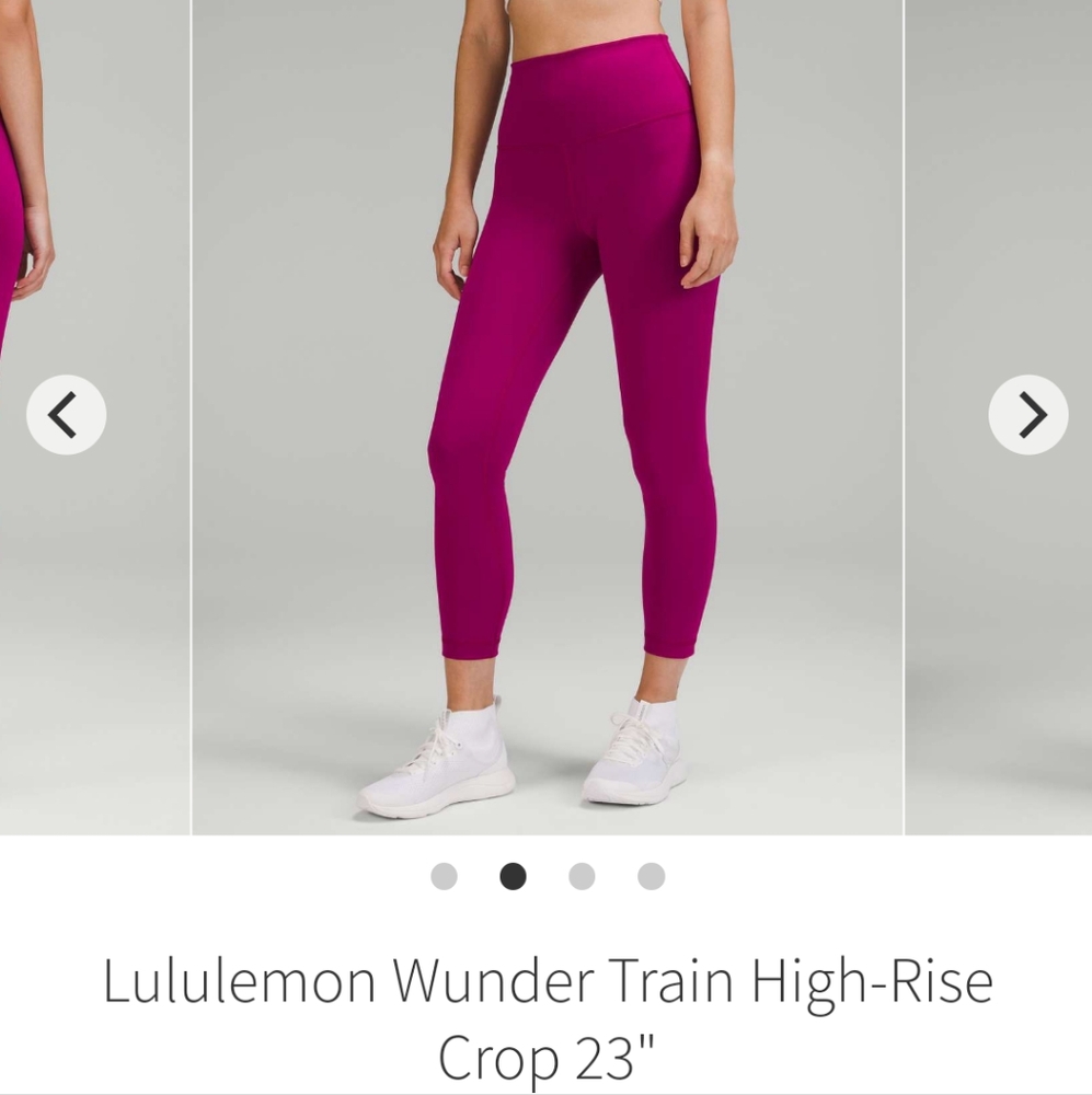 Lululemon Wunder Train High-Rise Crop 23" Size 6